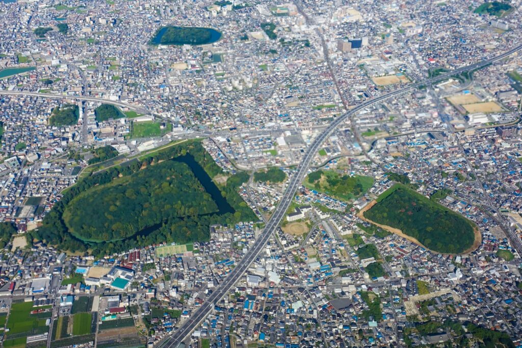 藤井寺市の空撮画像